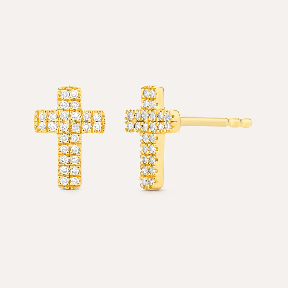 Small Cross Studs