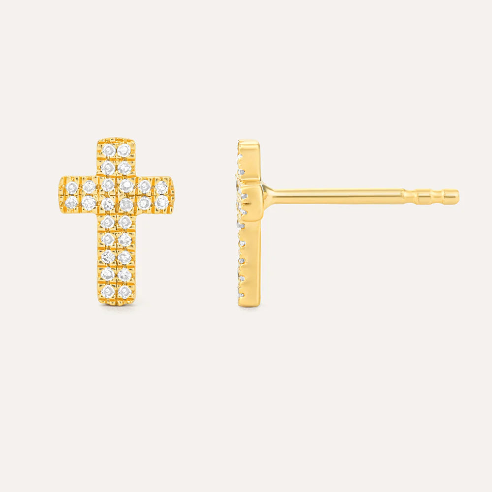 Small Cross Studs