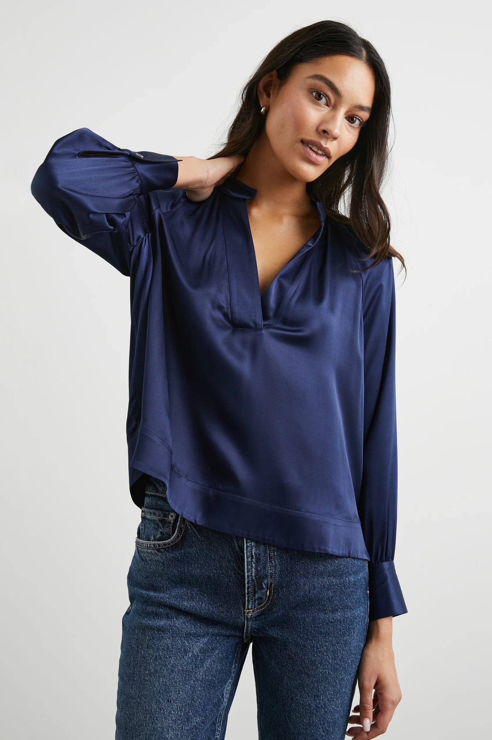 Navy Wynna Top