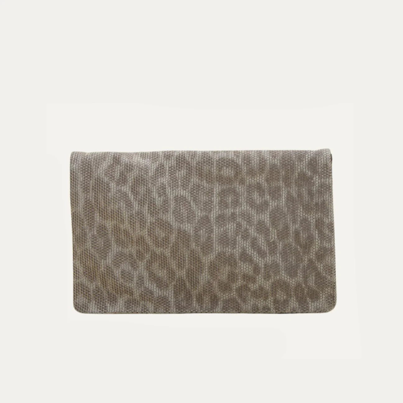 Tan Metallic Cheetah Belt Bag