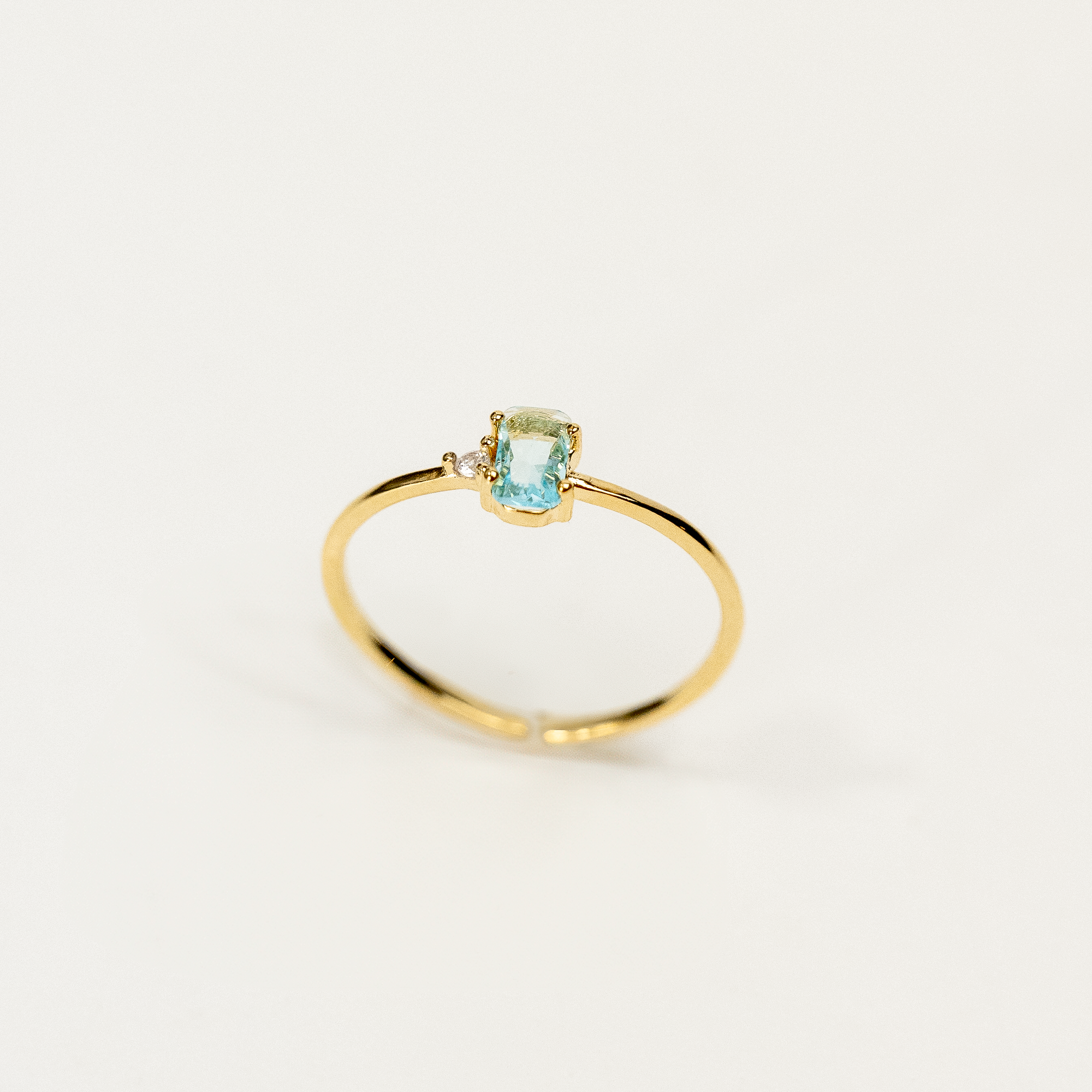 March Aquamarine Ring