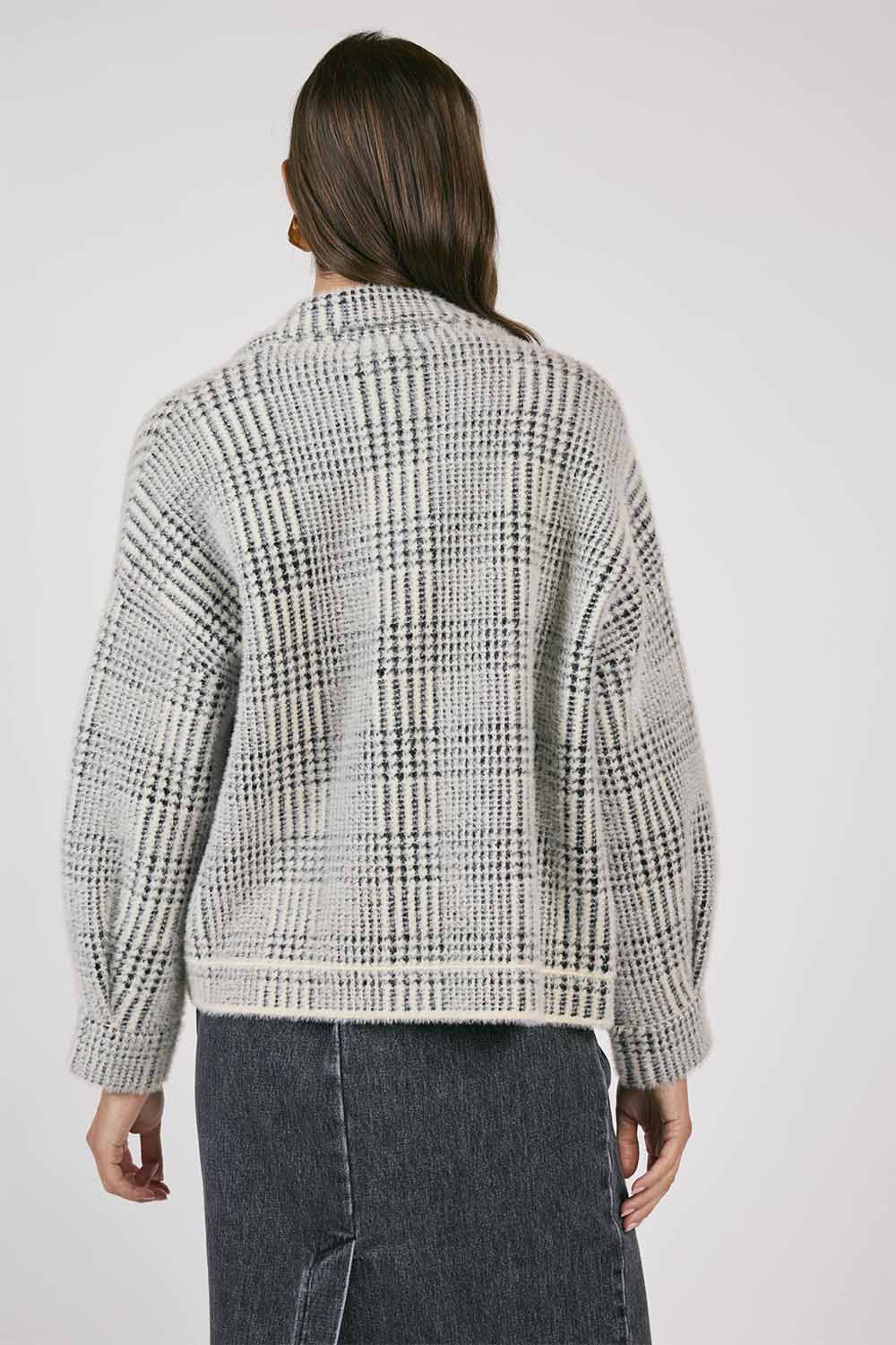 Cream Lola Plaid Jacket