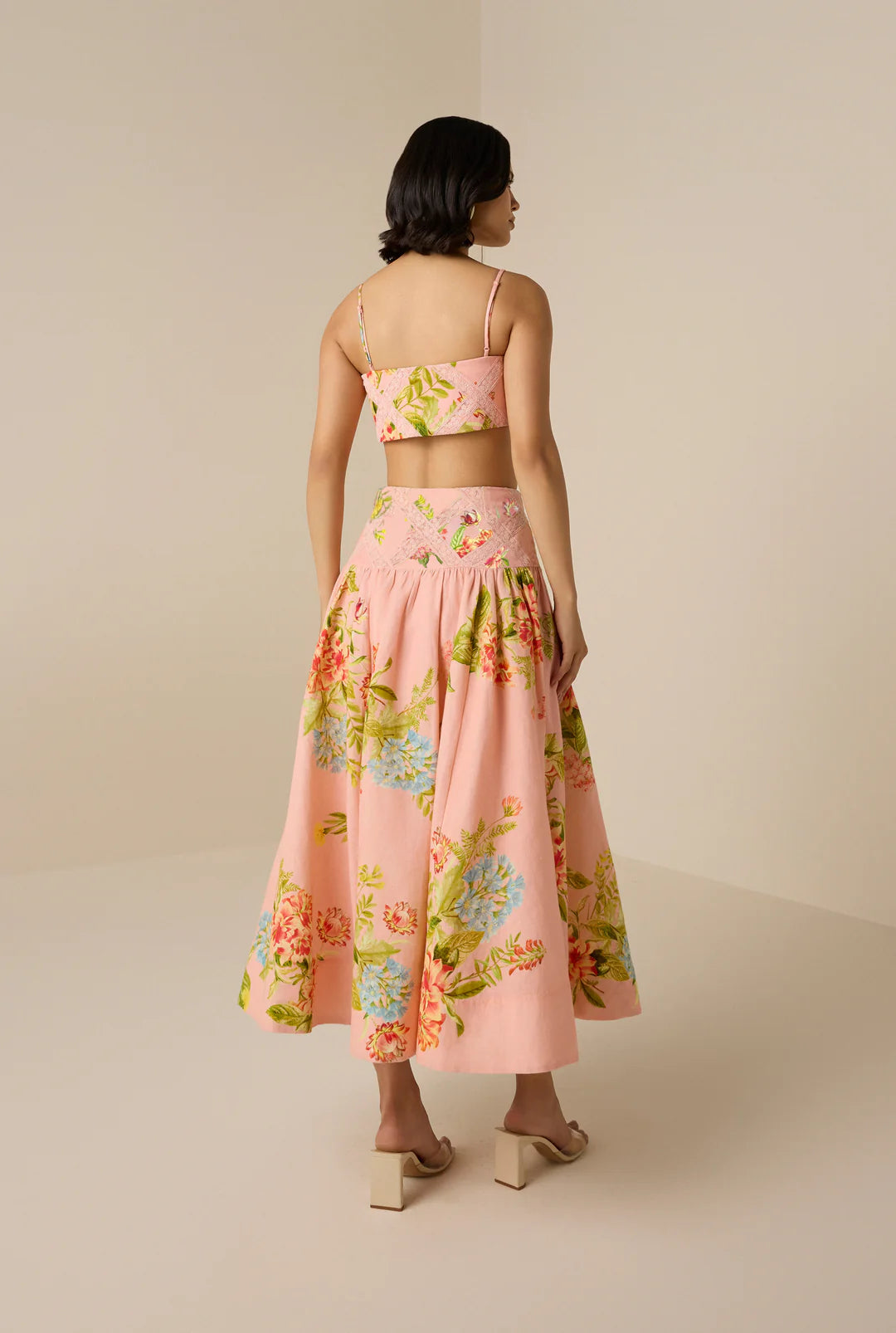 Peach Dhun Bustier Top
