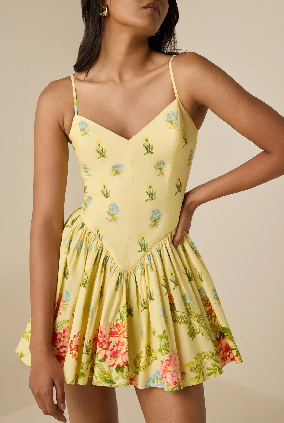 Yellow Dhun Short Dress