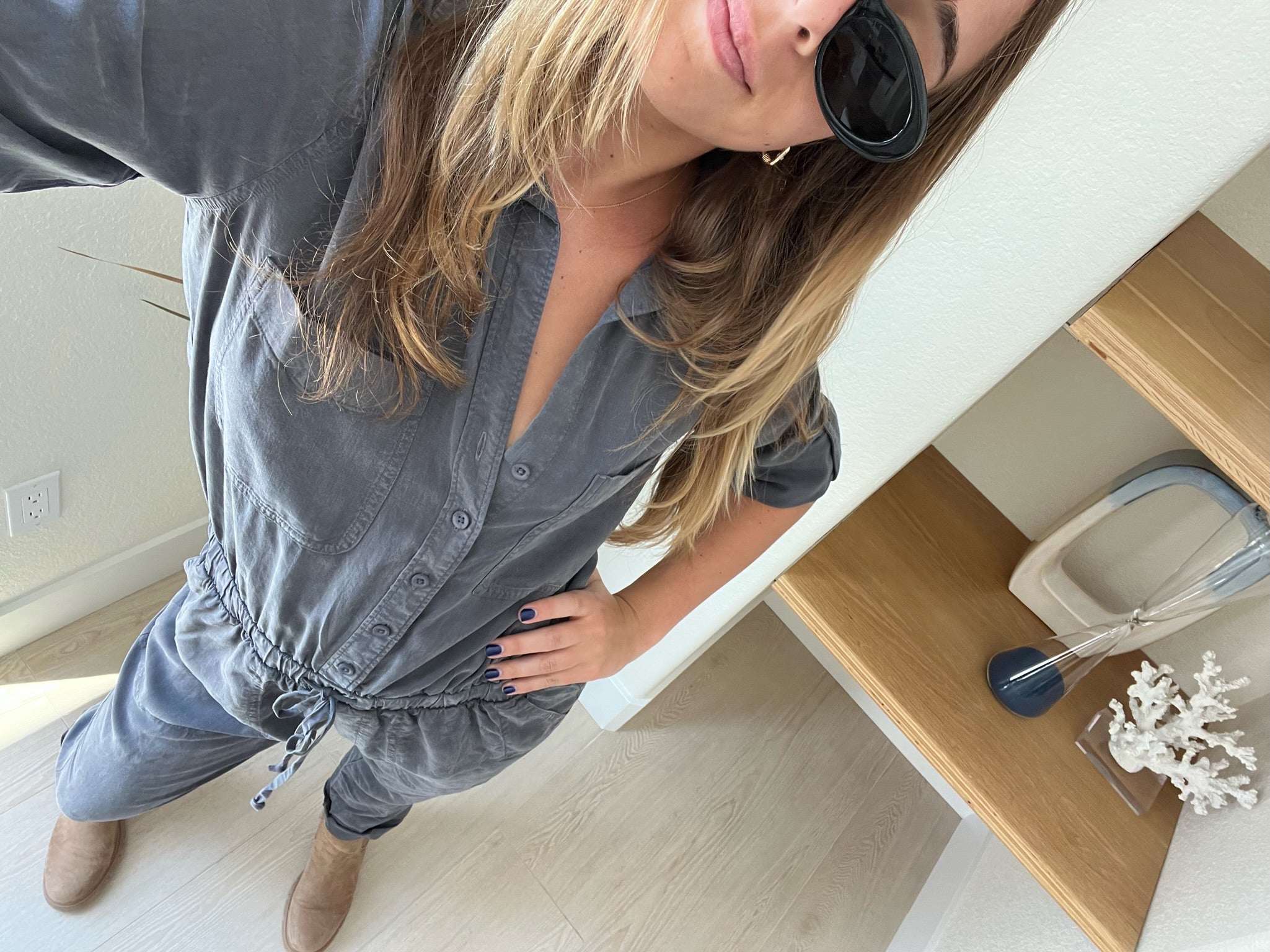 Silver Storm Utility Jumpsuit