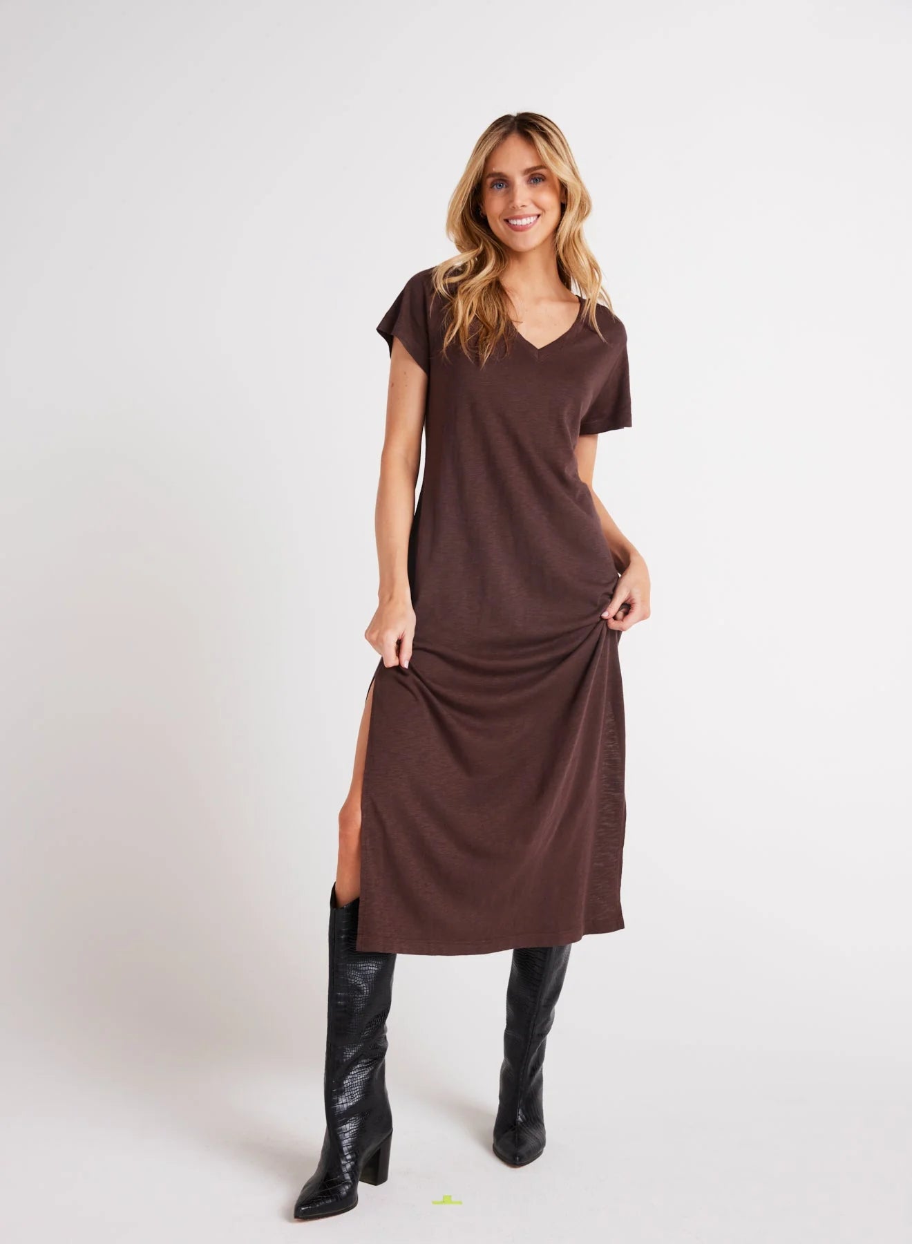 Chestnut Brown Maxi Dress