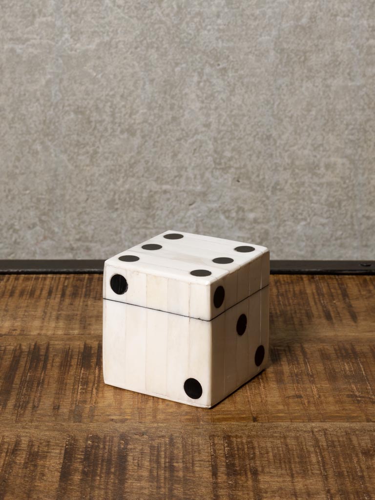White Dice Box