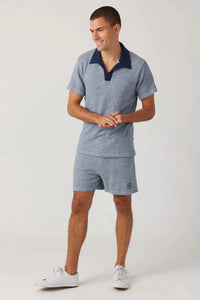 Pique Short Indigo
