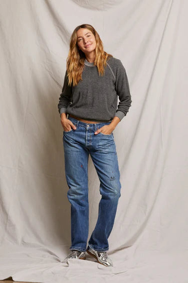 Heather Grey Reversible Sweatshirt
