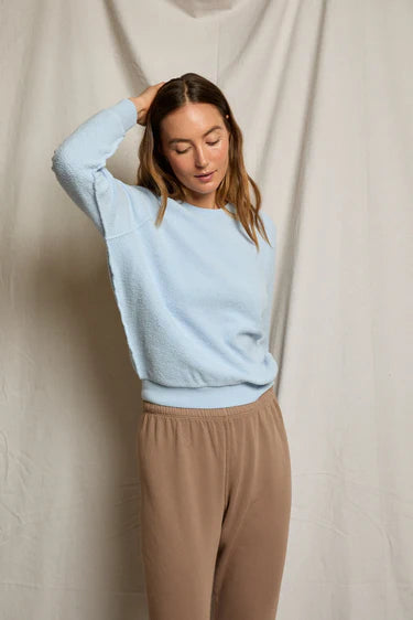 Powder Blue Reversible Sweatshirt