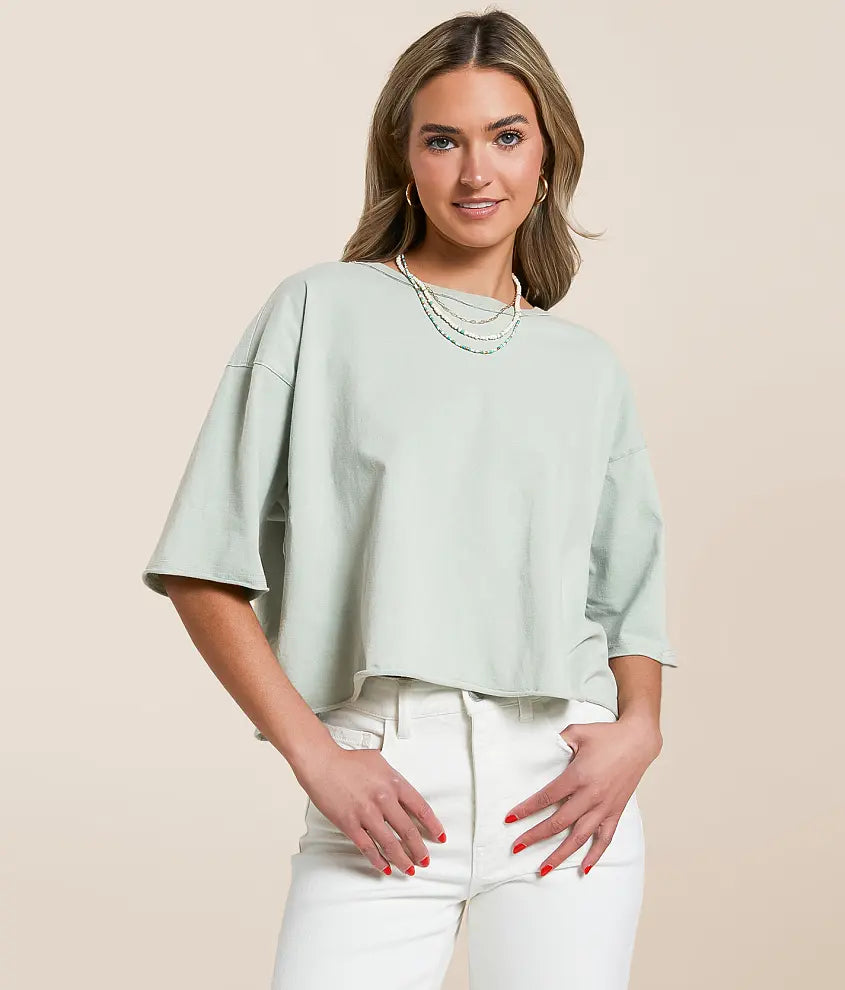 Sage Green Oversized Tee