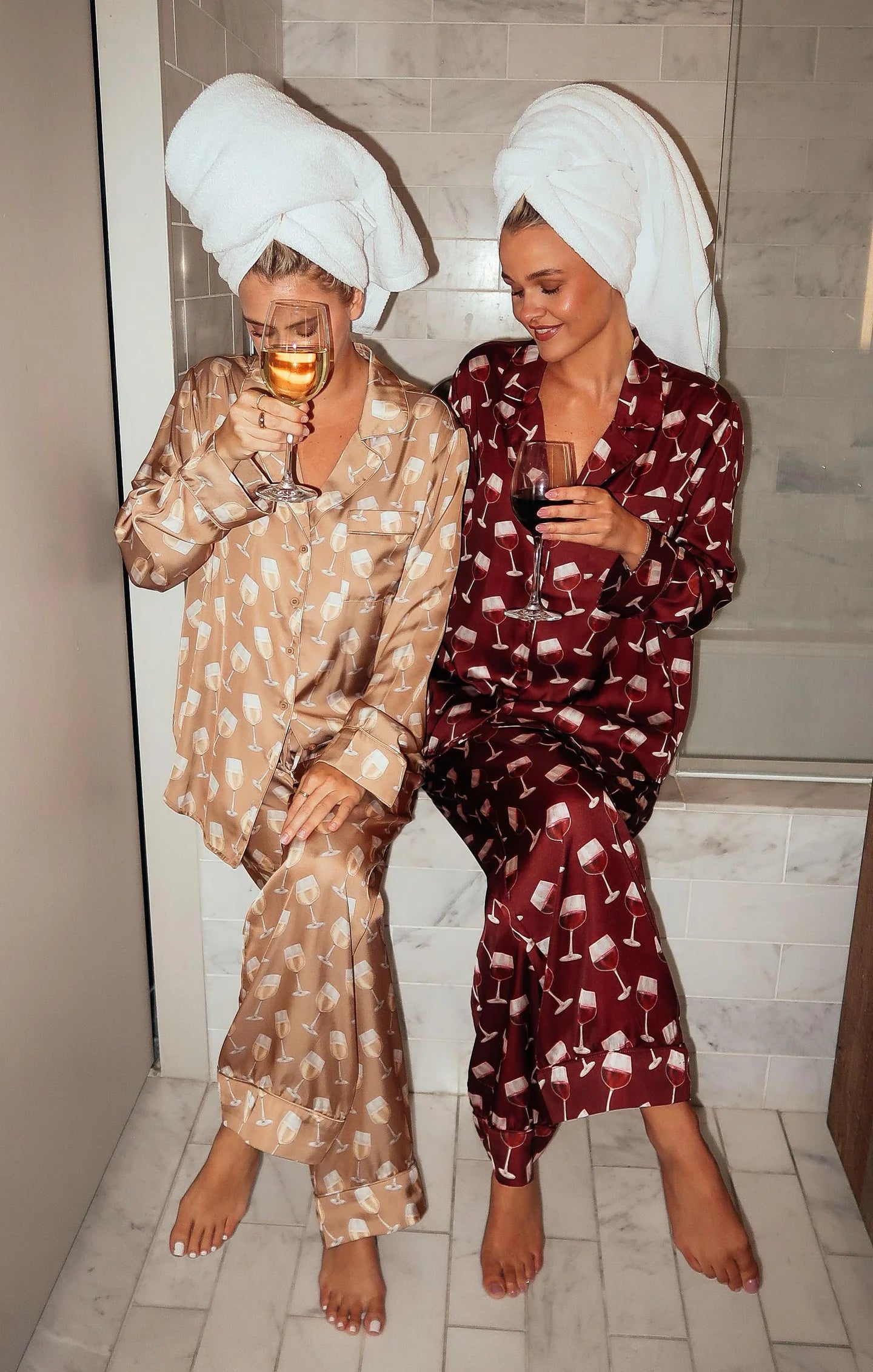 White Wine Pj Set