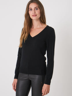 Black Organic Cashmere Sweater