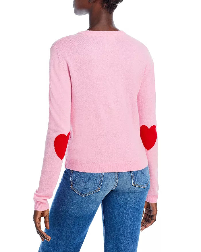Pink Heart Patch Crew