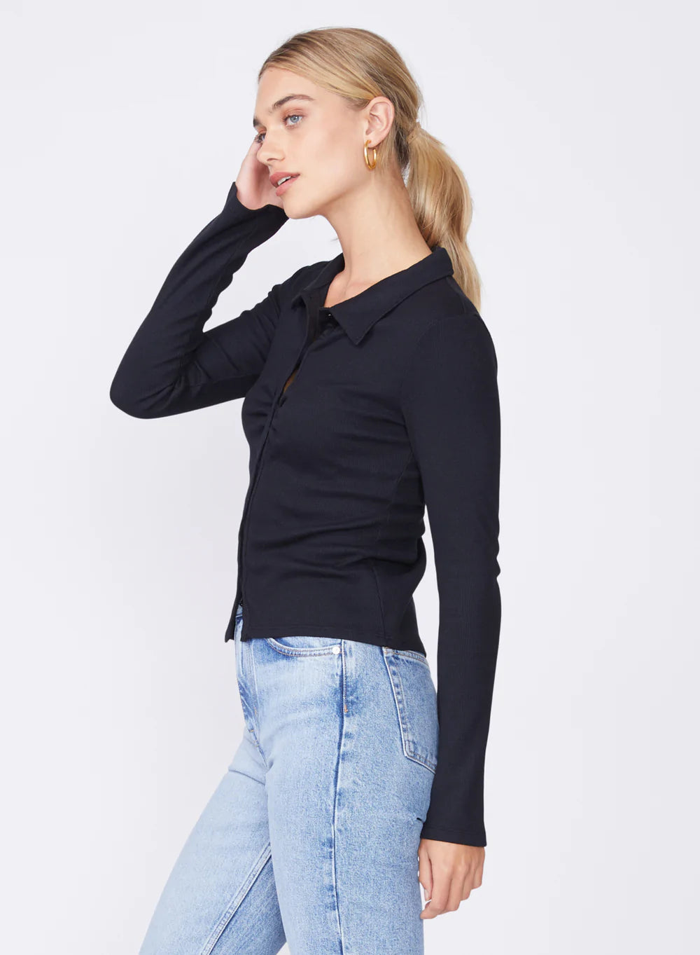 Black Rib Henley