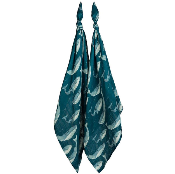 Blue Whale Burp Cloth