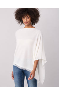 Cashmere Poncho Cream