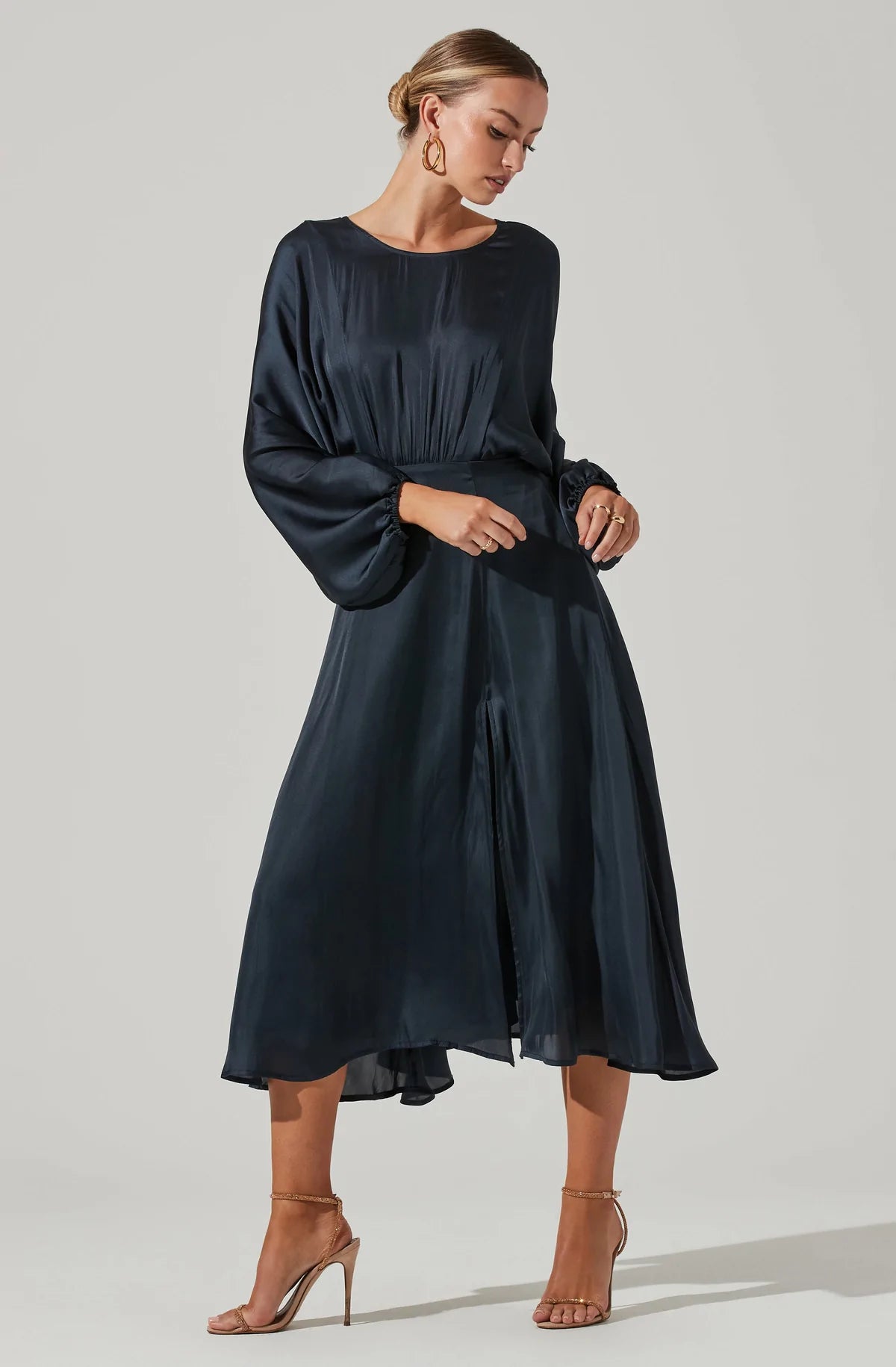 Midnight Blue Dolman Dress astr