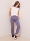 Navy Sutton Rolled Patch Pant