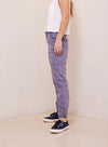 Navy Sutton Rolled Patch Pant