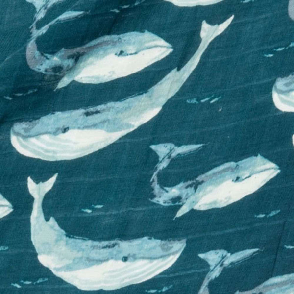 Blue Whale Burp Cloth