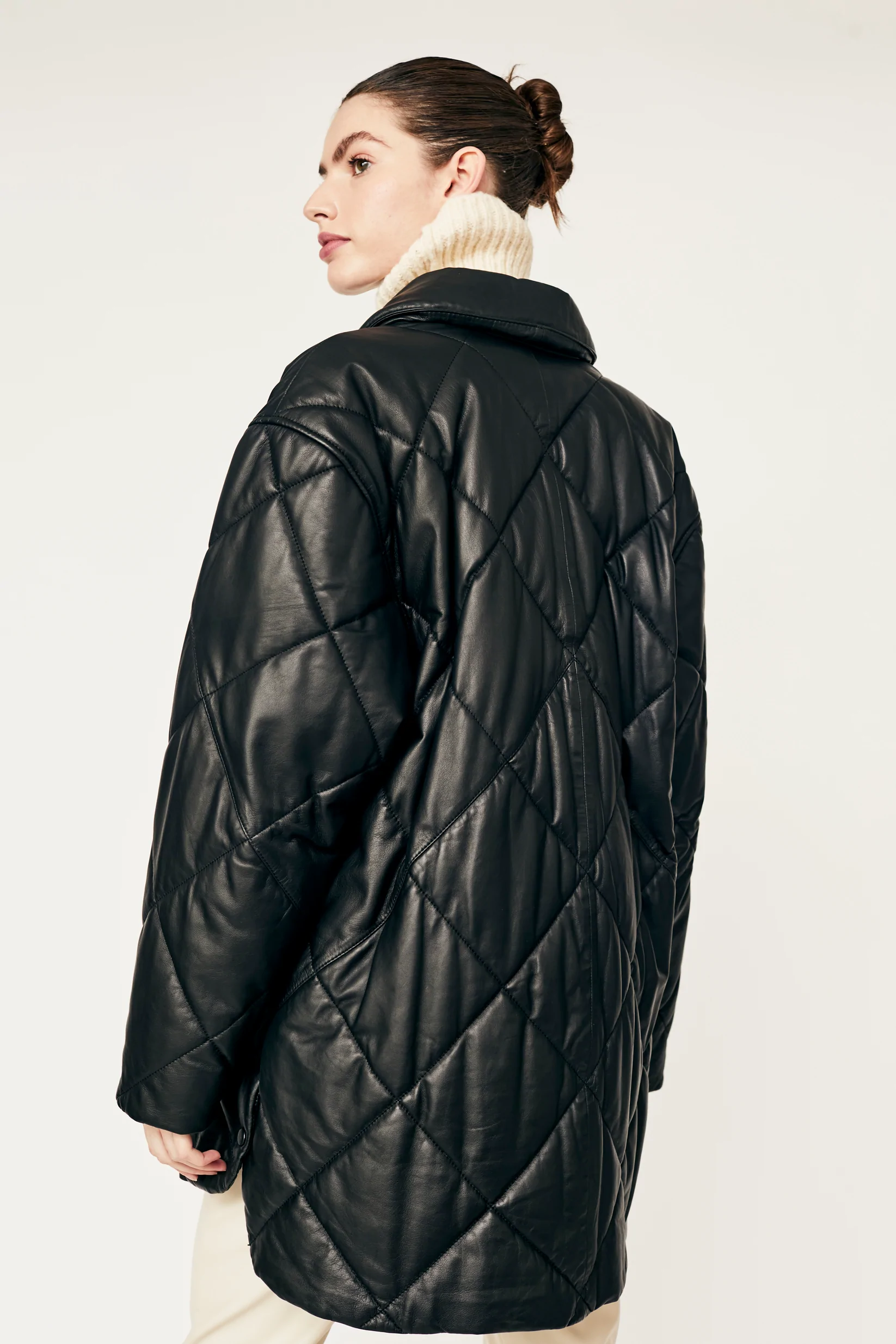 Black Costanzo Quilted Shacket