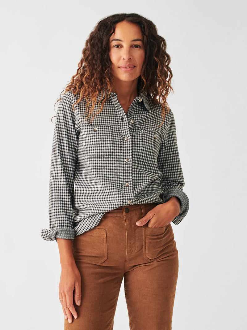Gingham Legend Sweater Shirt – Whiskey  Leather