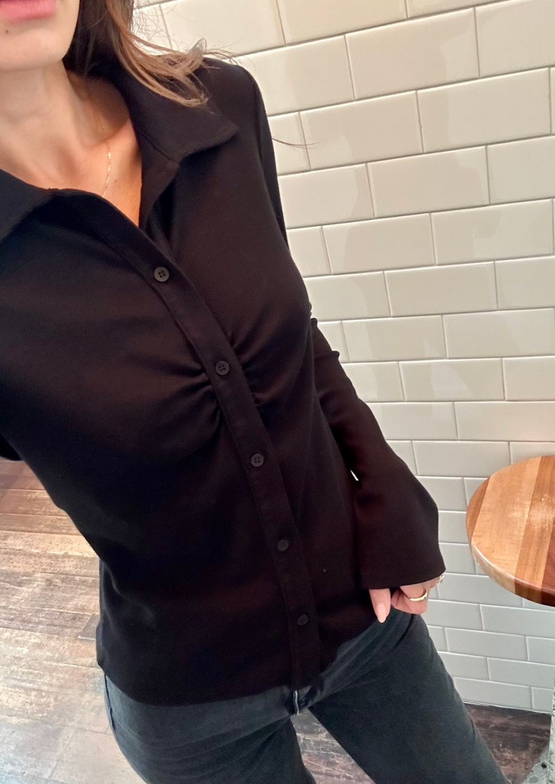 Black Rib Henley