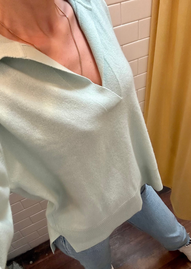 Mint Polo Cashmere Sweater