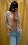Sand Organic Open Cardigan