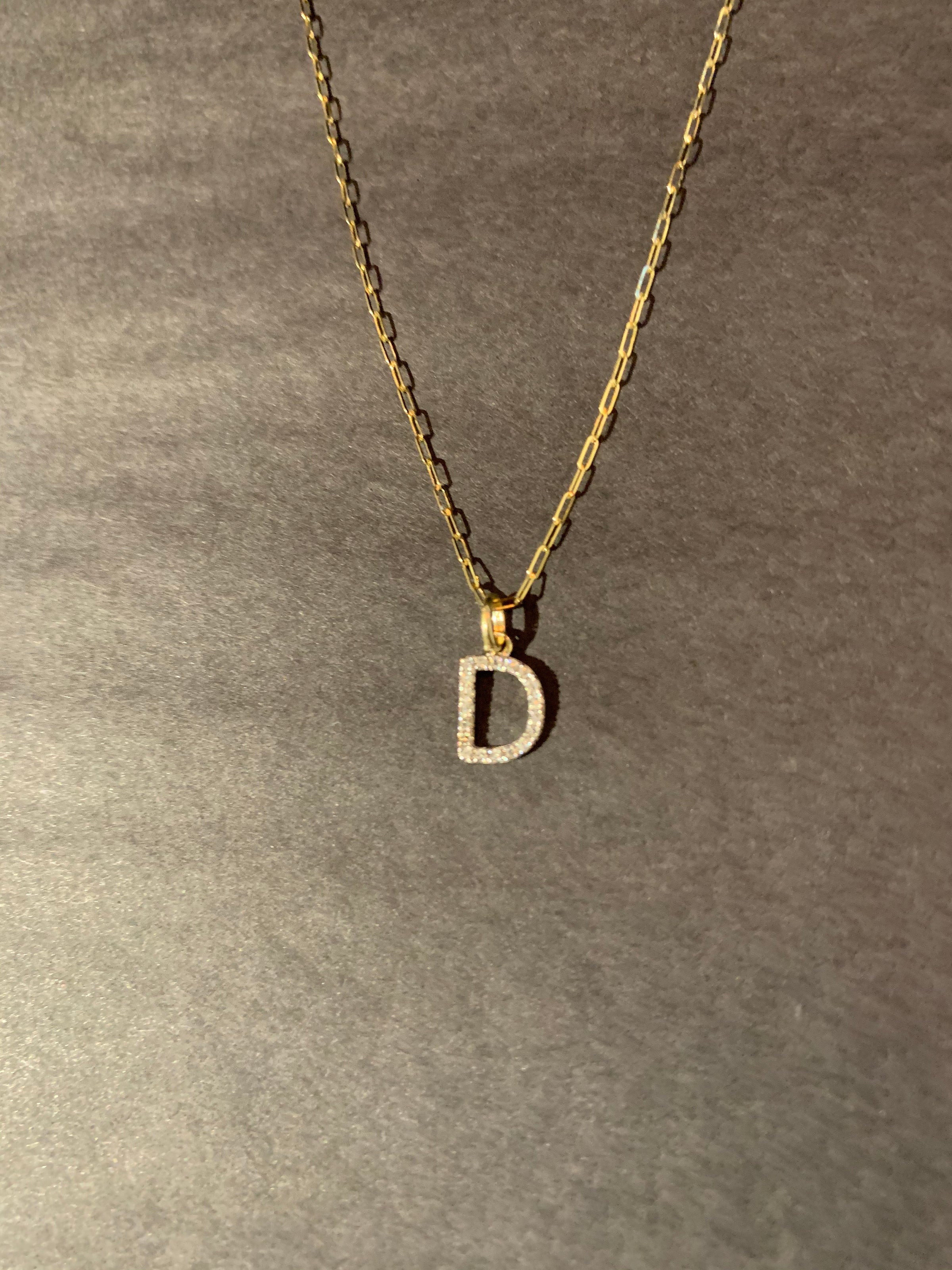 Initial Diamond Necklace
