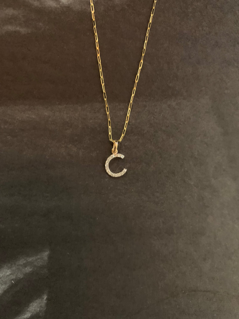 Initial Diamond Necklace