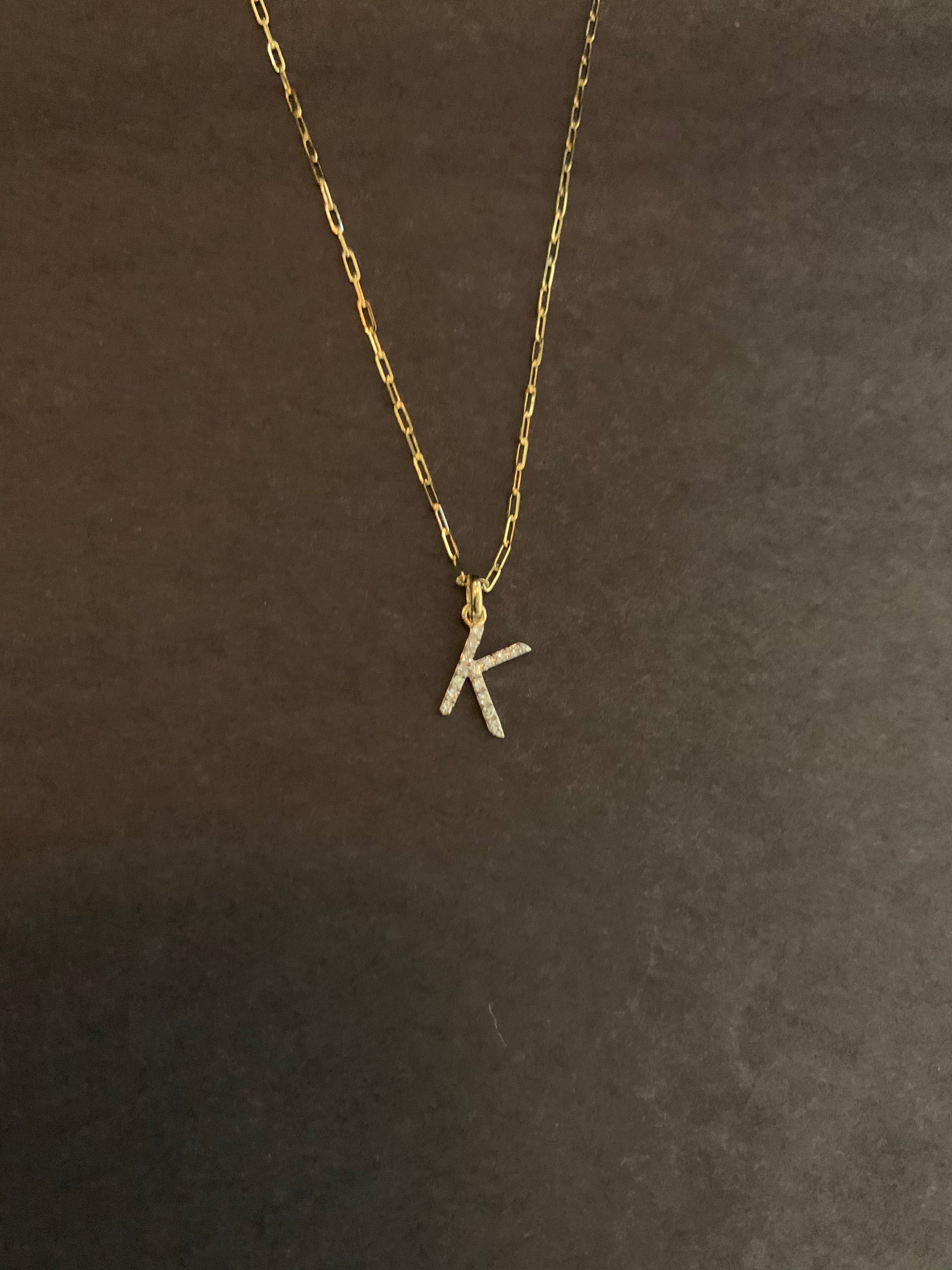 Initial Diamond Necklace