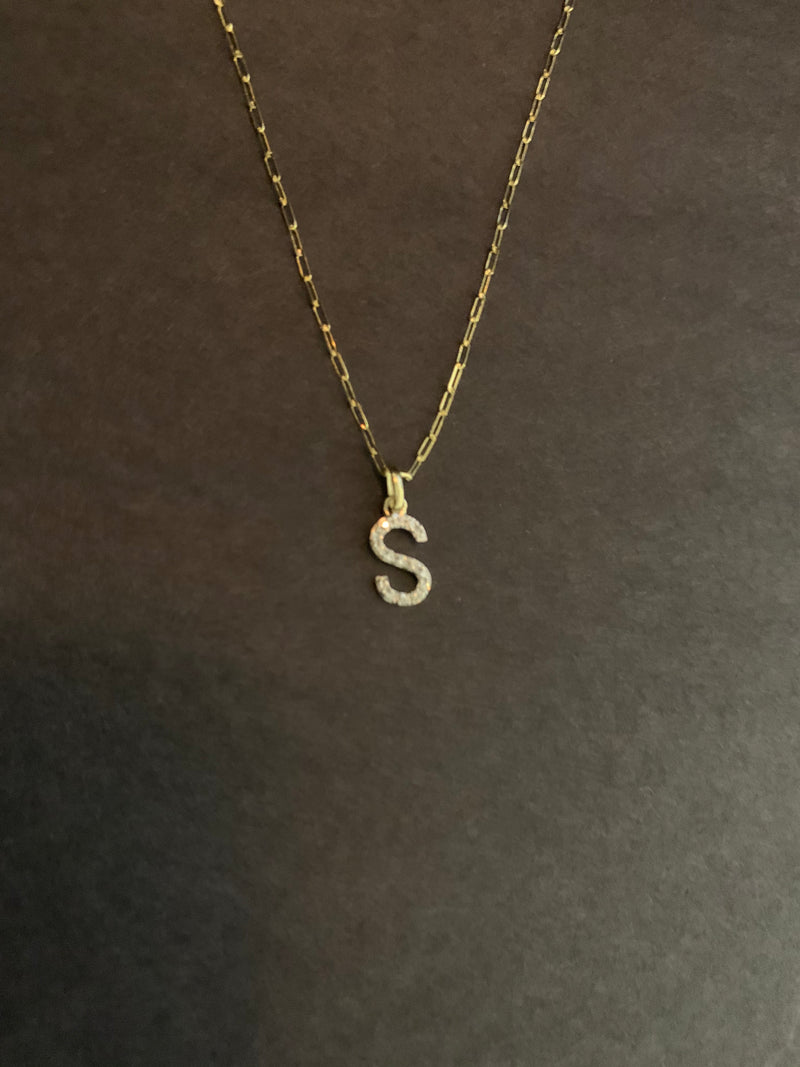 Initial Diamond Necklace