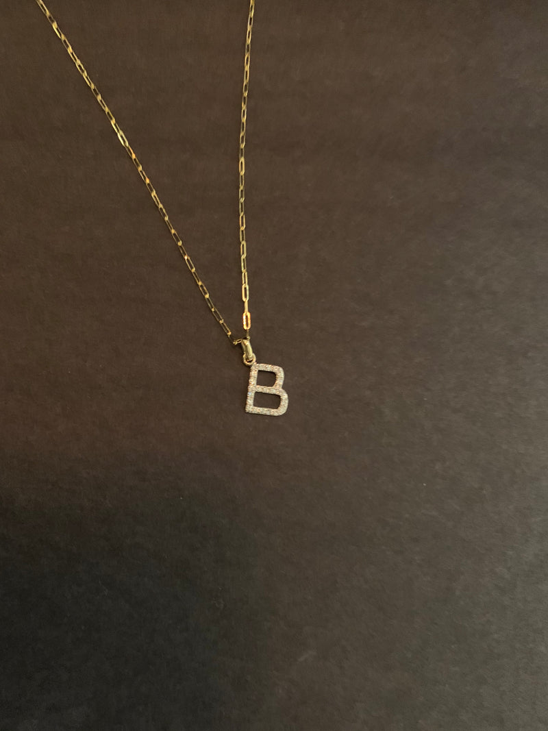 Initial Diamond Necklace
