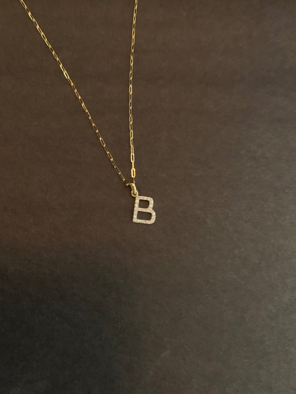 Initial Diamond Necklace