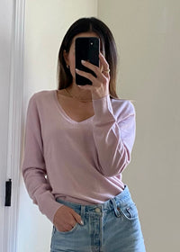 Rose Basic Organic V Neck