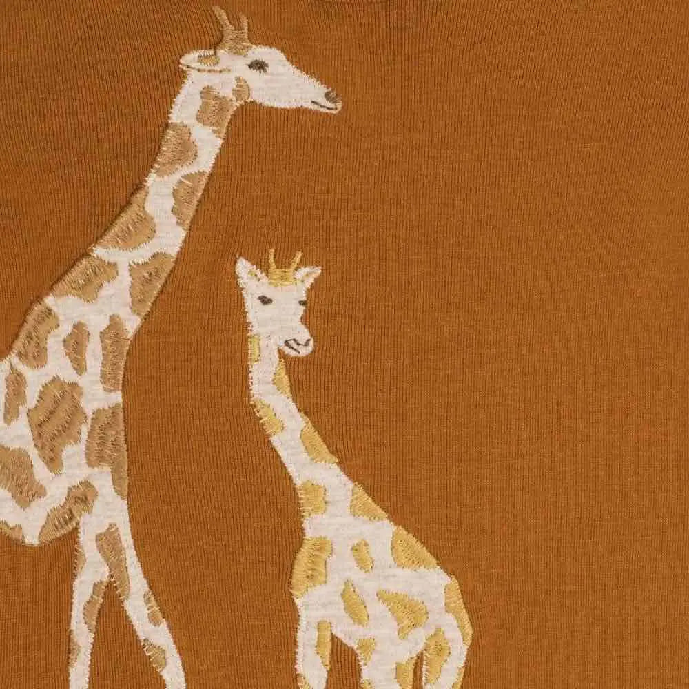 Applique Onesie SS Giraffe
