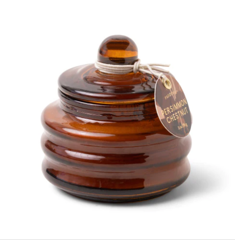 Beam Small Glass Candle Persimmon Chestnut