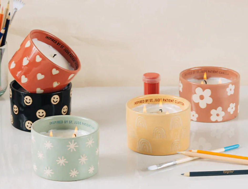 Give Back Candle Smiley Faces