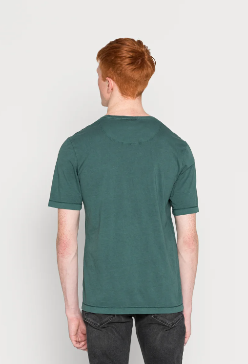 Preppy Green Twisted Crewneck Tee