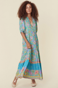 Lagoon Hibiscus Lane Gown