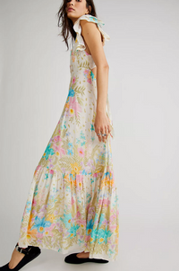 Cream Floral Lei Lei Gown