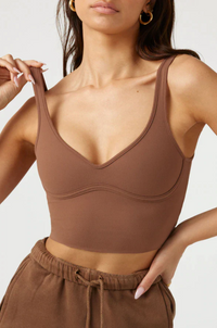 Mocha Sueded Contour Tank