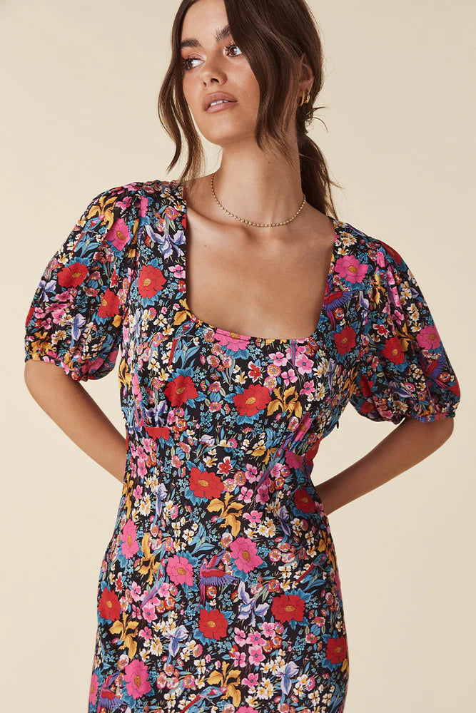 Last Drinks Bias Dress Evening Floral