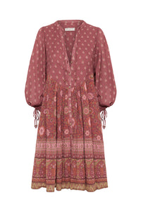Utopia Tunic Mini Dress Berry