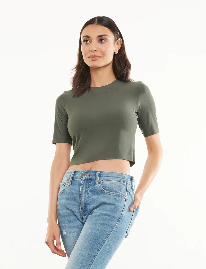 Loden Butter Cropped Tee
