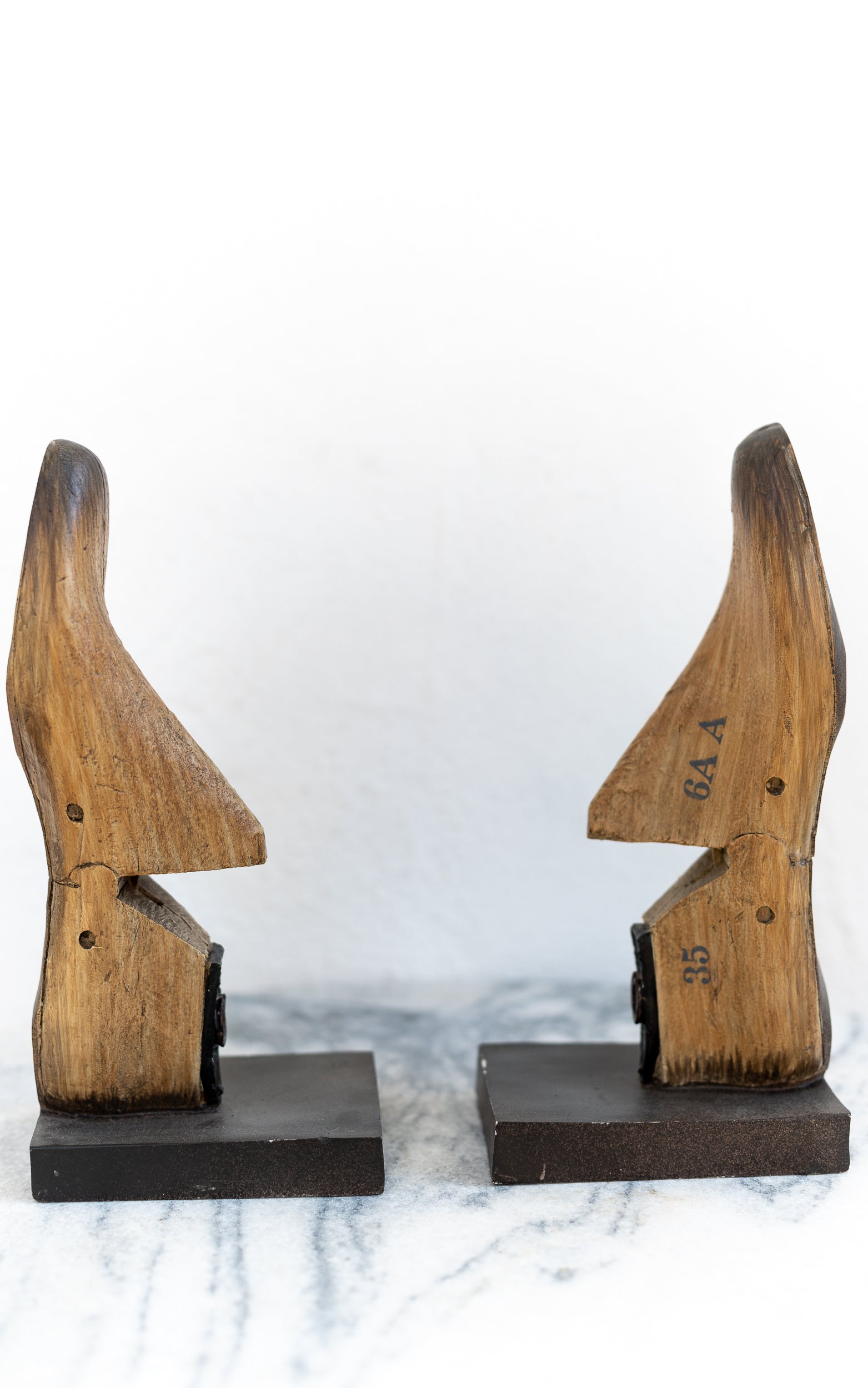 Shoe Bookends - Whiskey & Leather