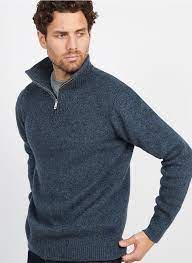 Steel Wool Blend Half Zip Pullover