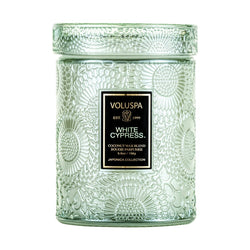 White Cypress Glass Jar 5.5 oz